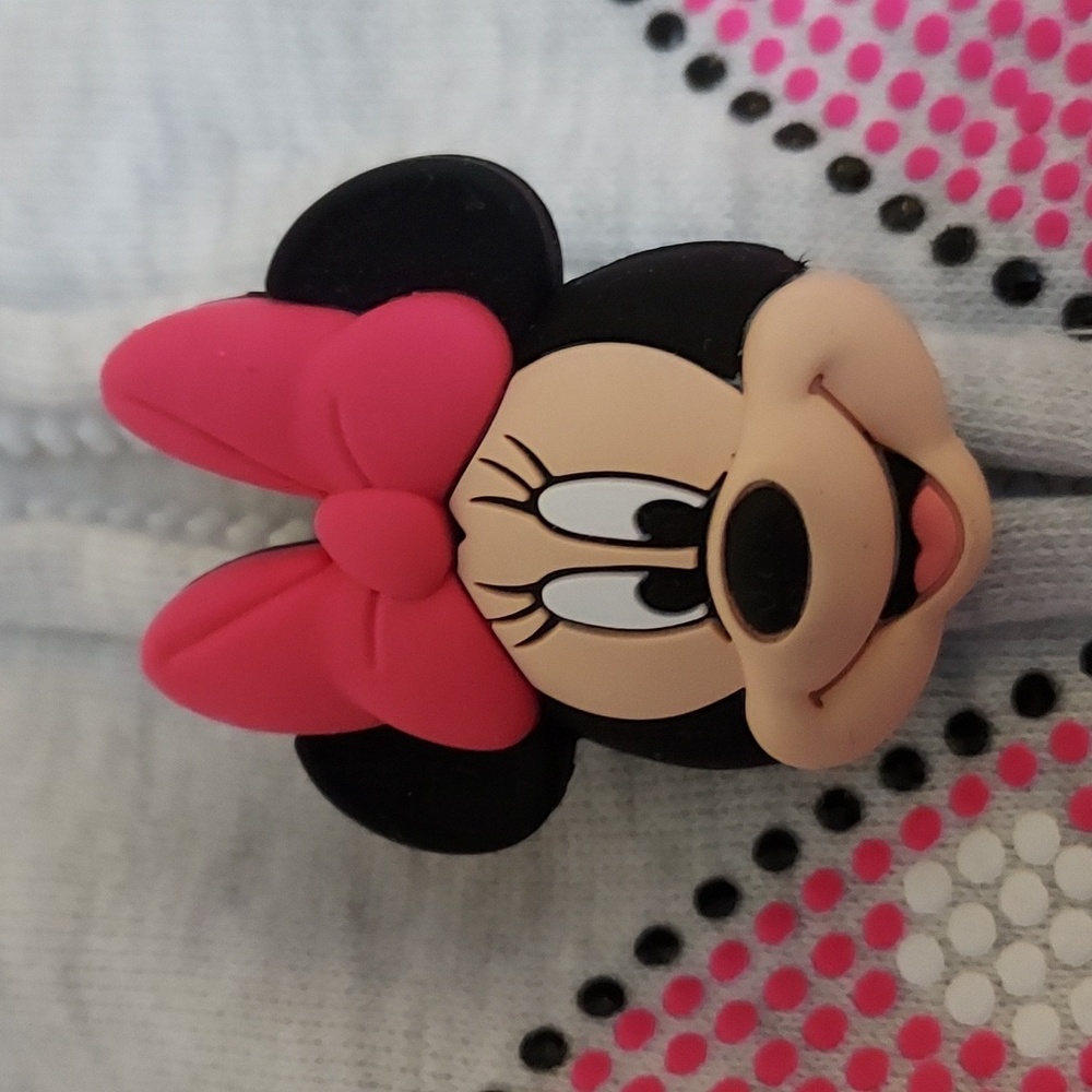 Disney Jr Girls Minnie Mouse Full Zip Hoodie Jacket - Picture 6 of 13